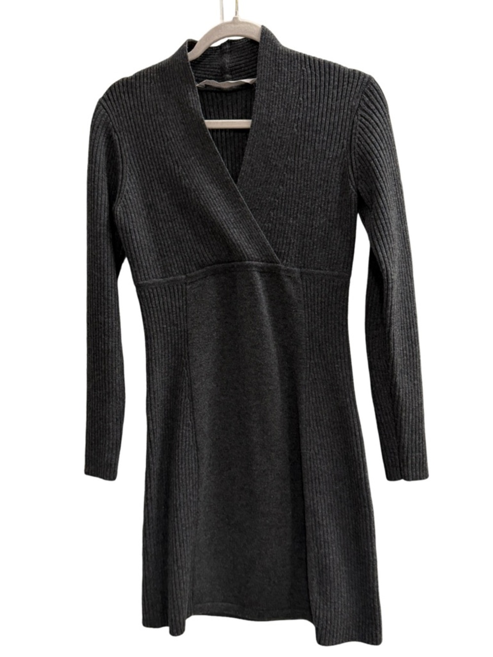 Athleta Chalet Sweater Dress Gray Merino Wool Dress Size Small - Picture 5 of 10